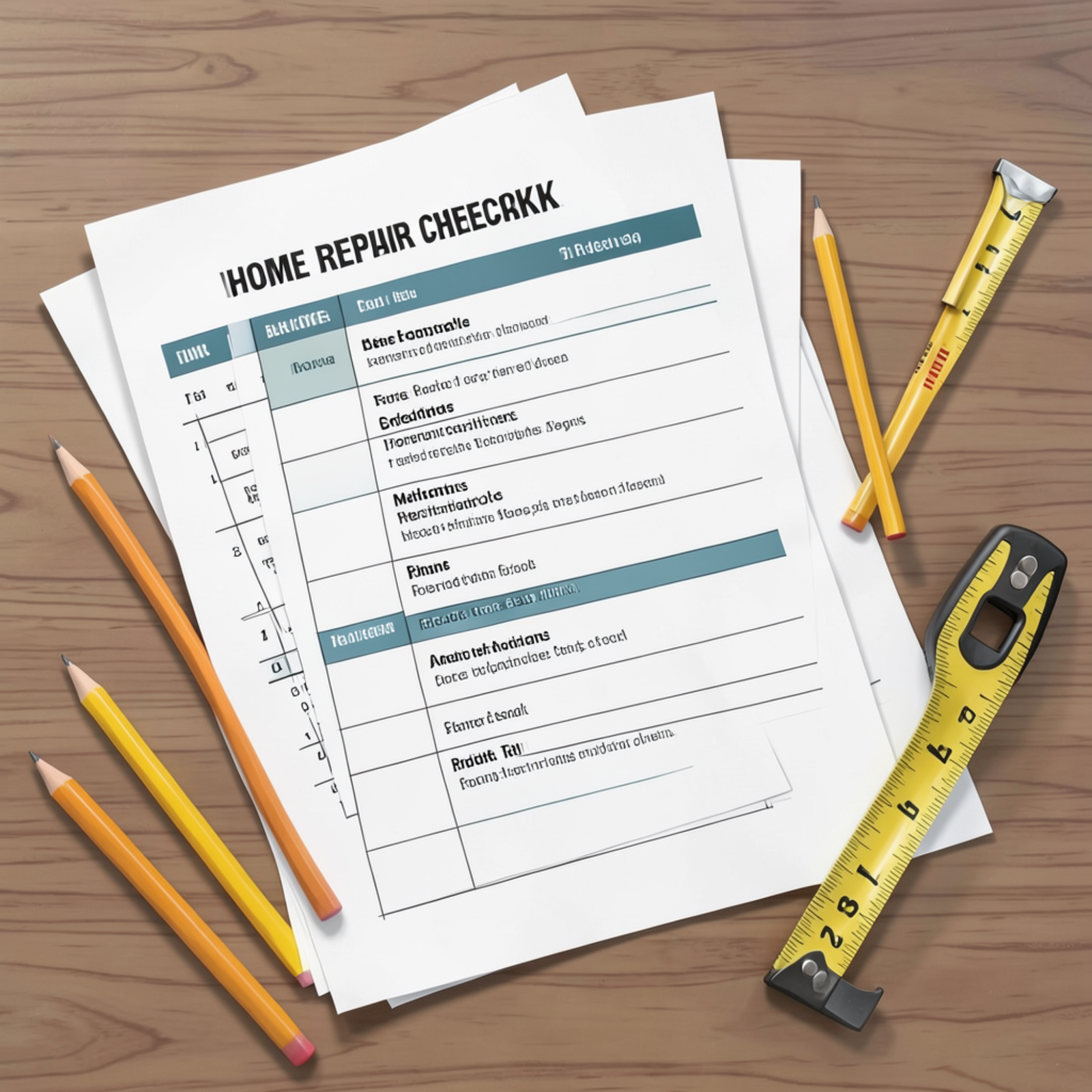 2 DIY Home Repair Templates & Checklists - Image 1
